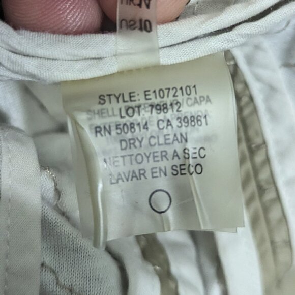 ELIE TAHARI tan lightweight windbreaker jacket 10 - Picture 8 of 10
